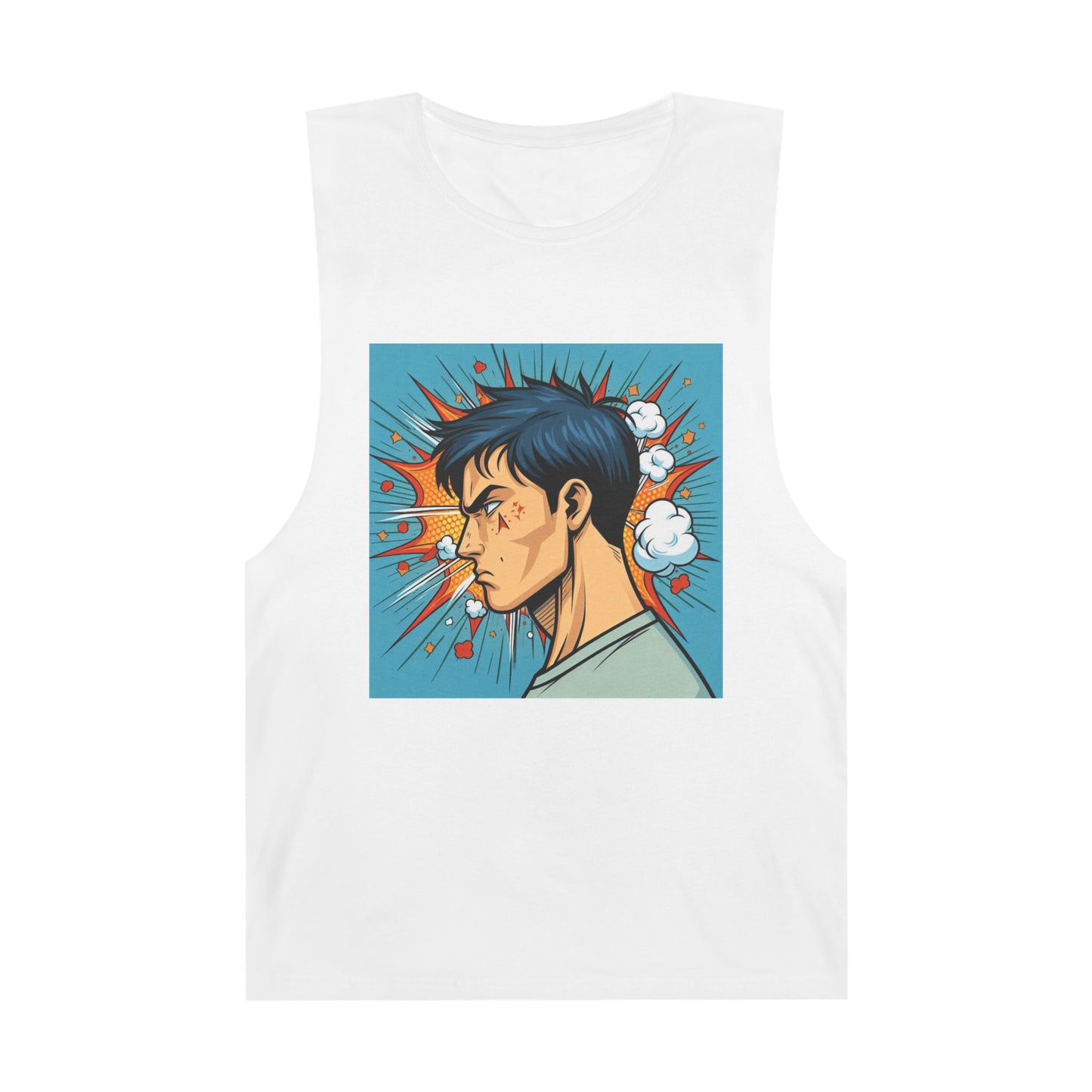 Unisex Comic Explosion Tank Top - Graphic Tee for Casual Style