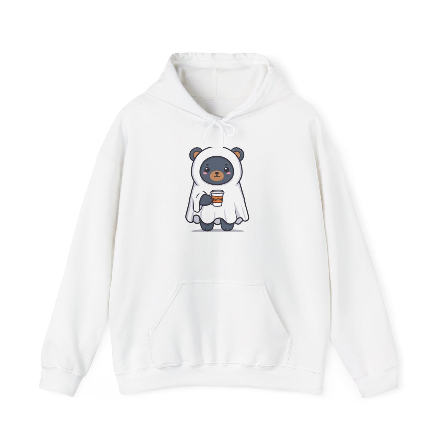 Cute Panda Hoodie with Coffee - Unisex Heavy Blend Sweatshirt