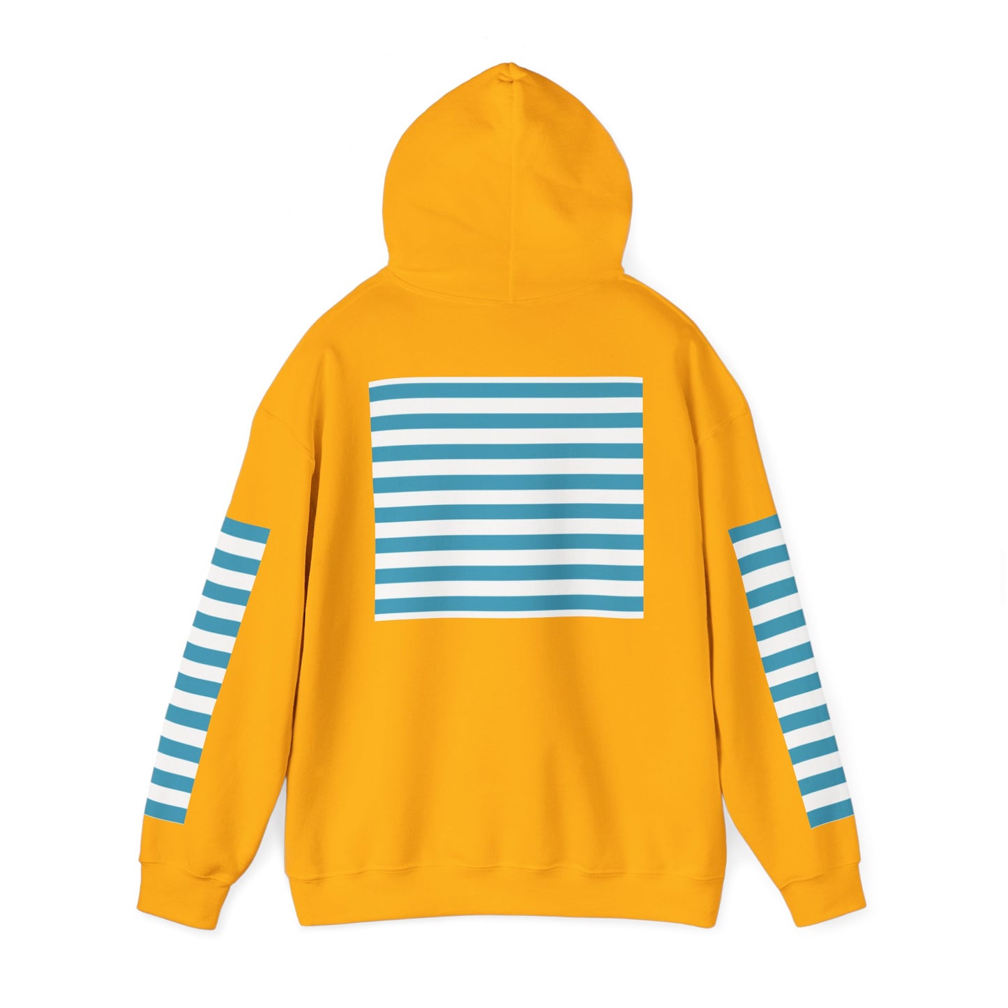 Unisex Striped Heavy Blend Hoodie - Cozy Fashion Statement