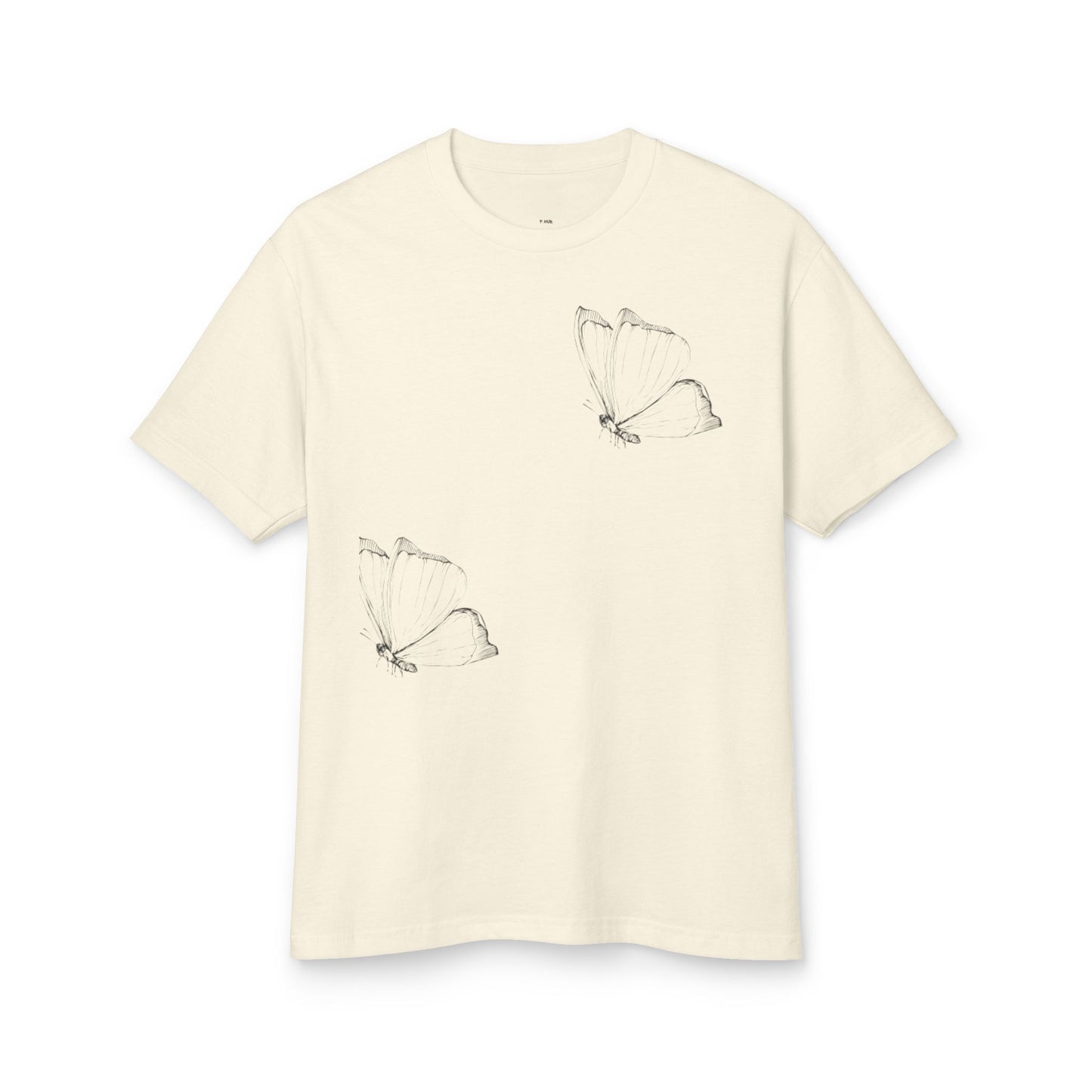 Butterfly Graphic Unisex Tee - Soft Cotton Casual Shirt for Nature Lovers