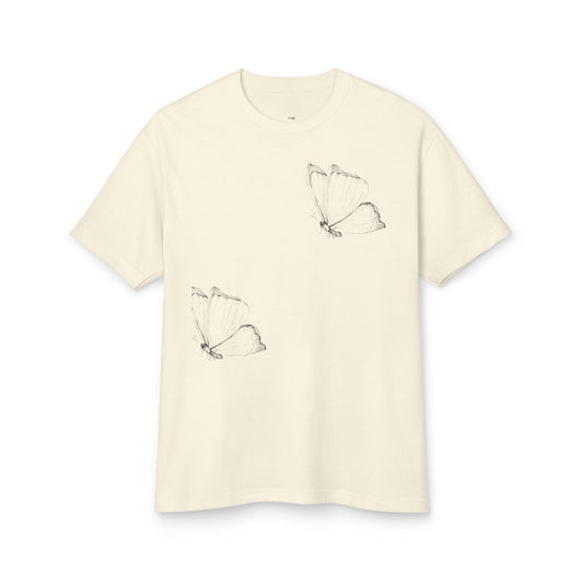 Butterfly Graphic Unisex Tee - Soft Cotton Casual Shirt for Nature Lovers
