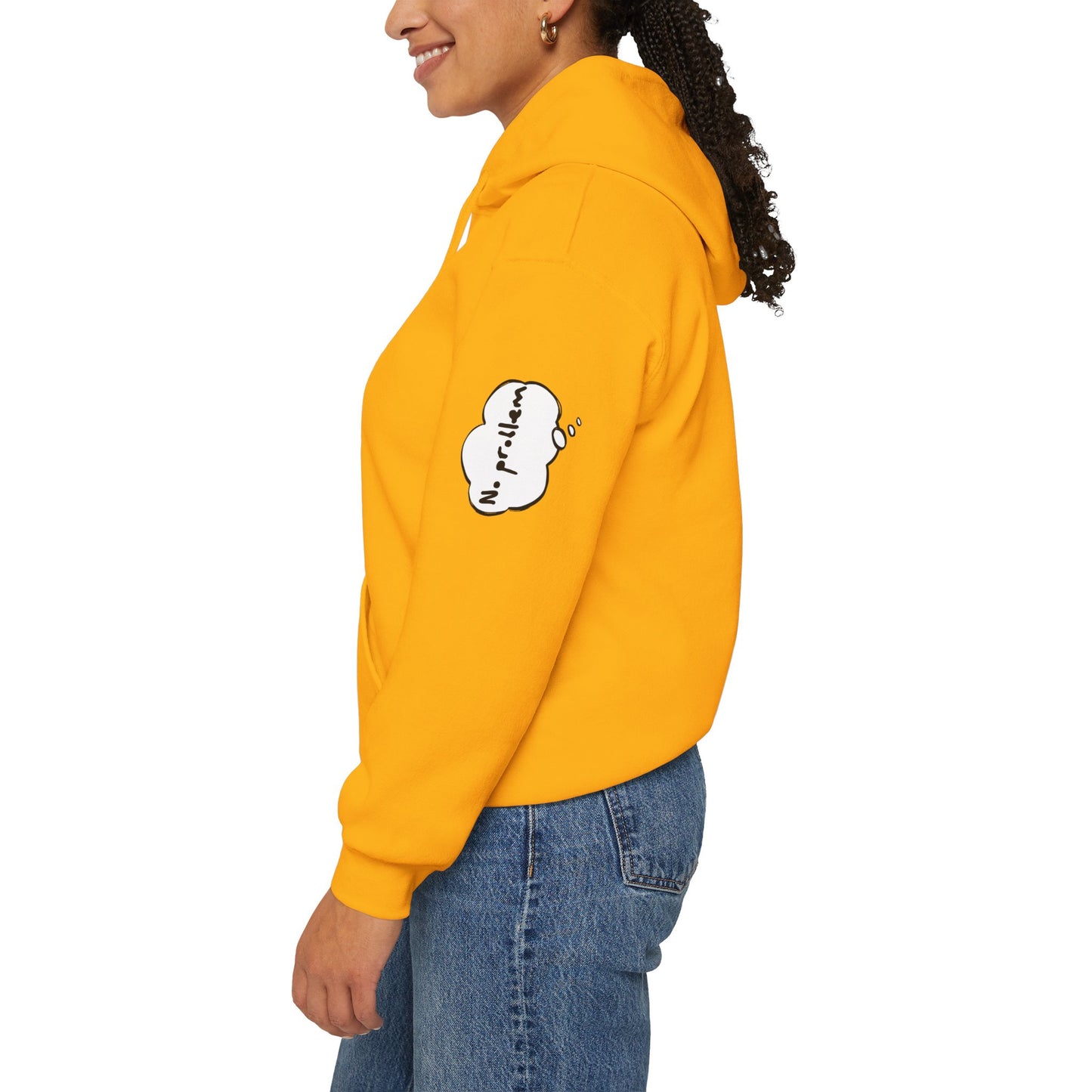 Japanese-Inspired Unisex Heavy Blend™ Hoodie - Minimalist Cloud & Circle Design
