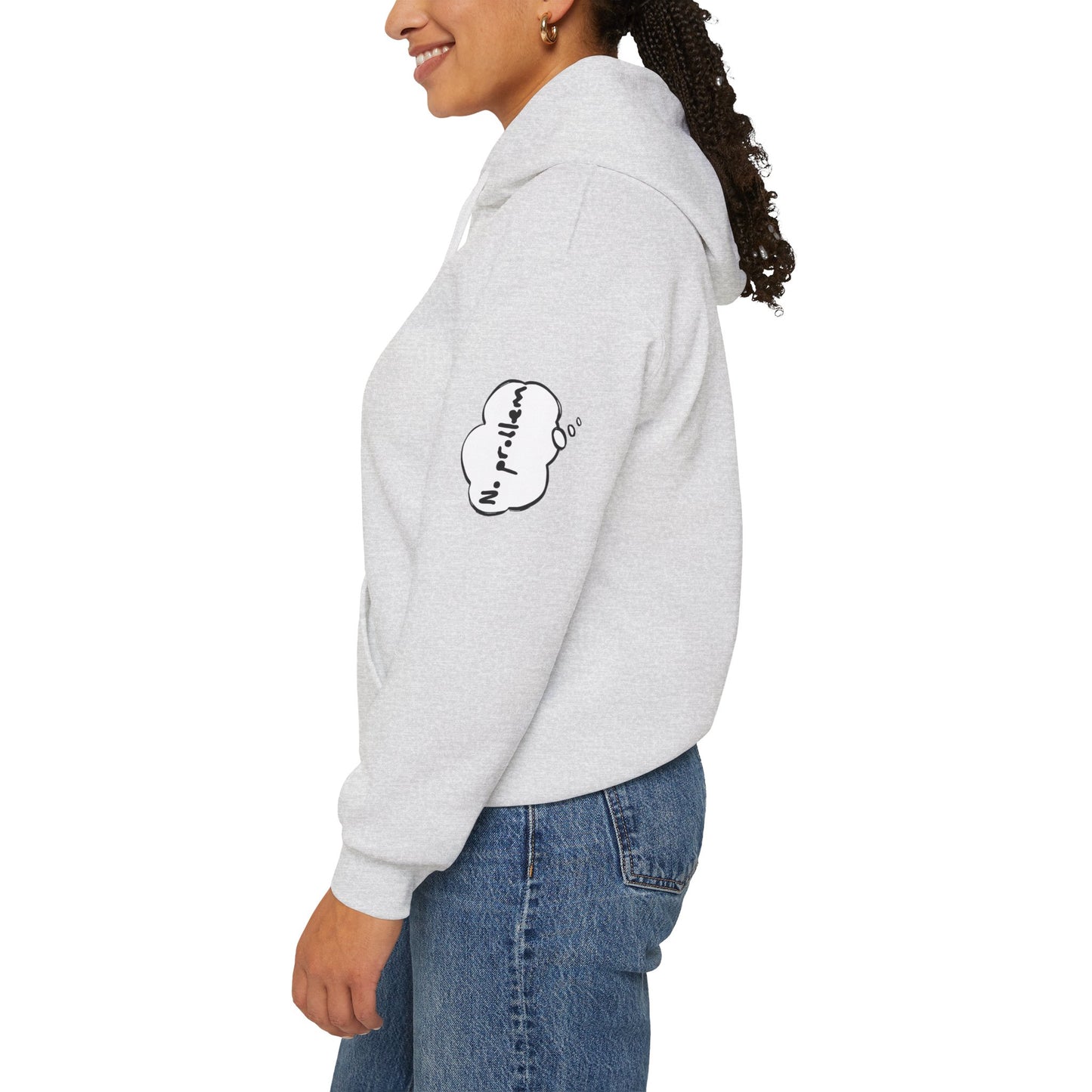 Japanese-Inspired Unisex Heavy Blend™ Hoodie - Minimalist Cloud & Circle Design