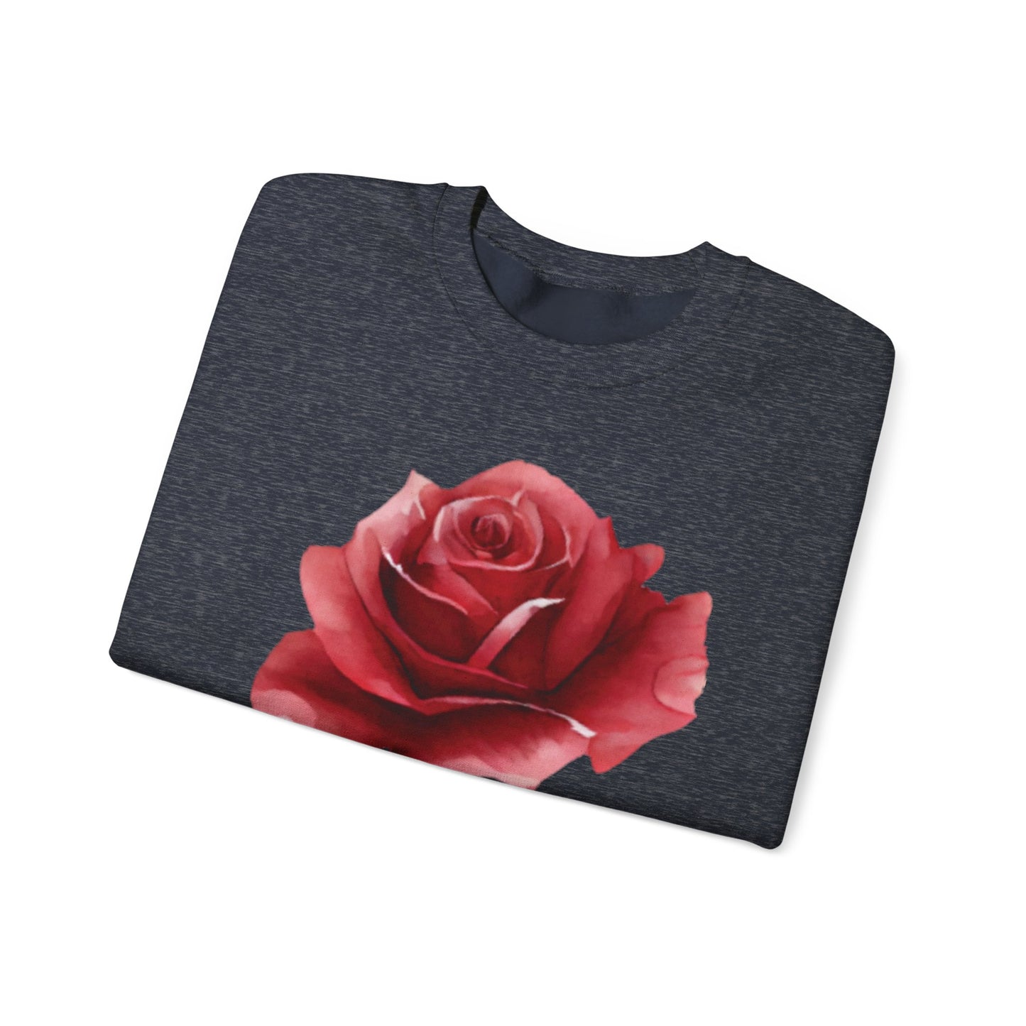 Romantic Rose Crewneck Sweatshirt for Cozy Casual Style