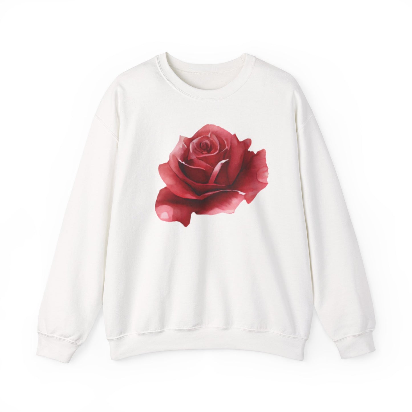 Romantic Rose Crewneck Sweatshirt for Cozy Casual Style