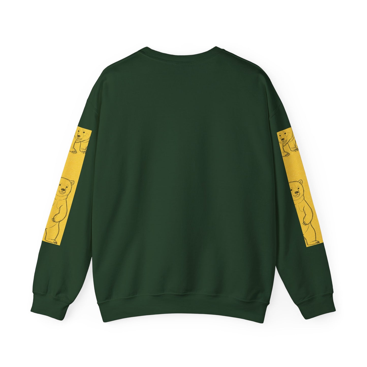 Cozy Bear Illustration Crewneck Sweatshirt - Unisex Heavy Blend
