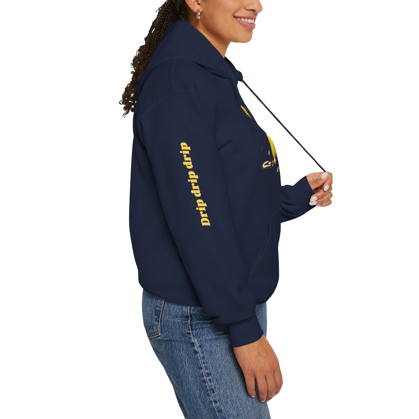 Playful Drip Graphic Unisex Hoodie - Perfect for Casual Outings & Cozy Days